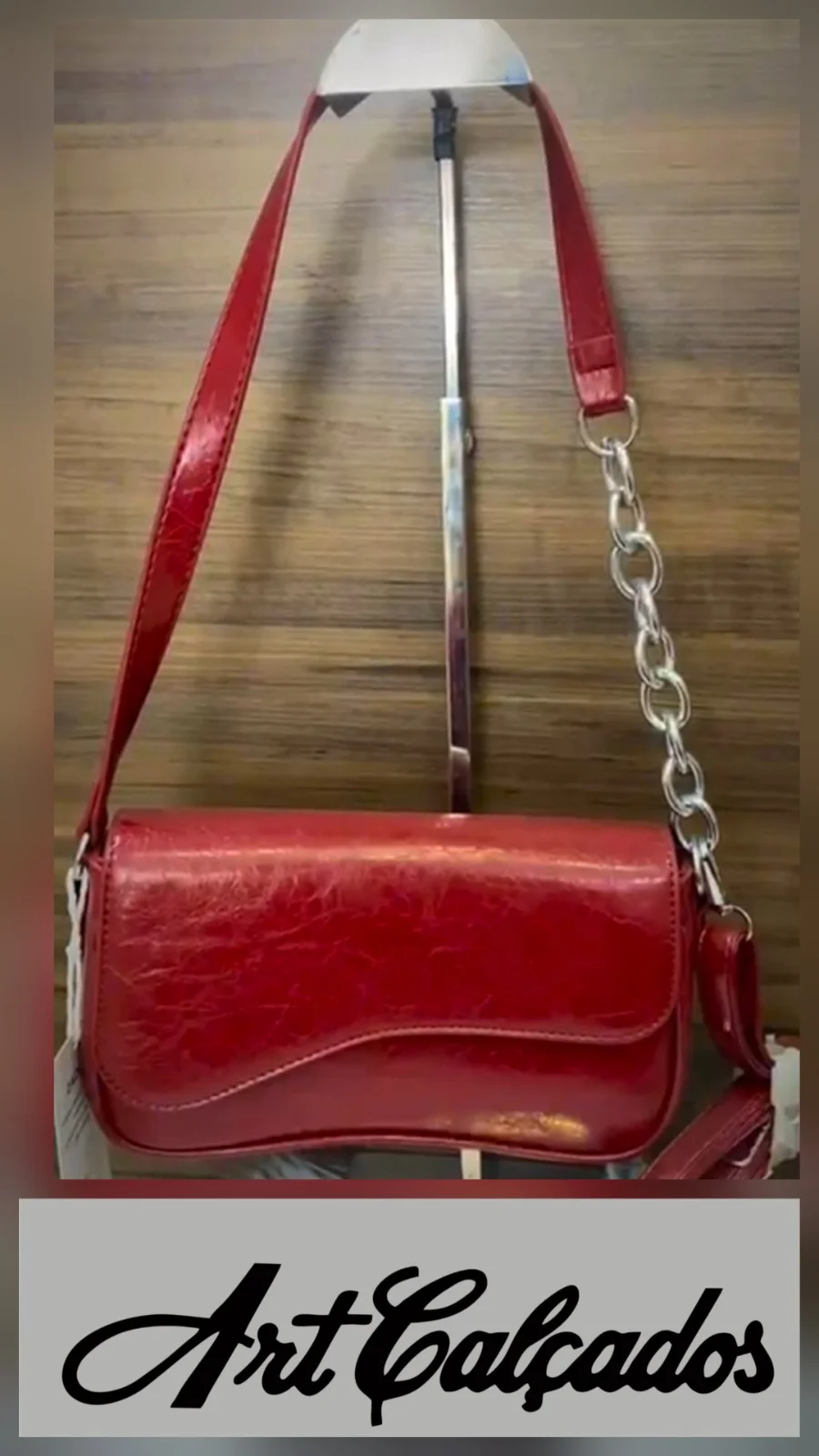 Bolsa Vermelho Ferrari Duas Alças